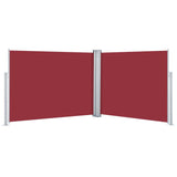 Windscherm uittrekbaar 140x1000 cm rood - AllerleiShop