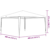 Partytent 4x4 m wit