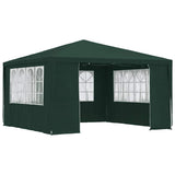 Partytent met zijwanden professioneel 90 g/m² 4x4 m groen