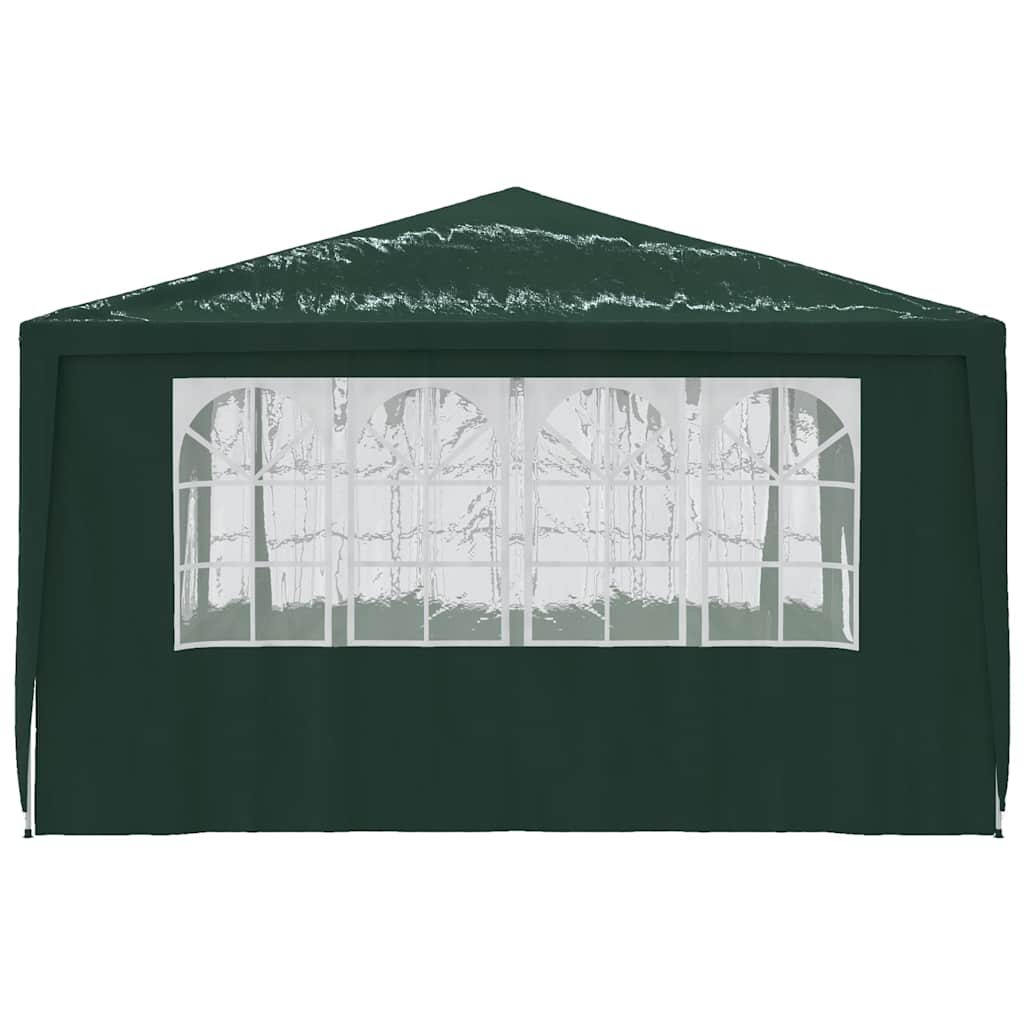 Partytent met zijwanden professioneel 90 g/m² 4x4 m groen