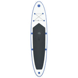 Stand-up paddleboard opblaasbaar met zeilset blauw en wit - AllerleiShop