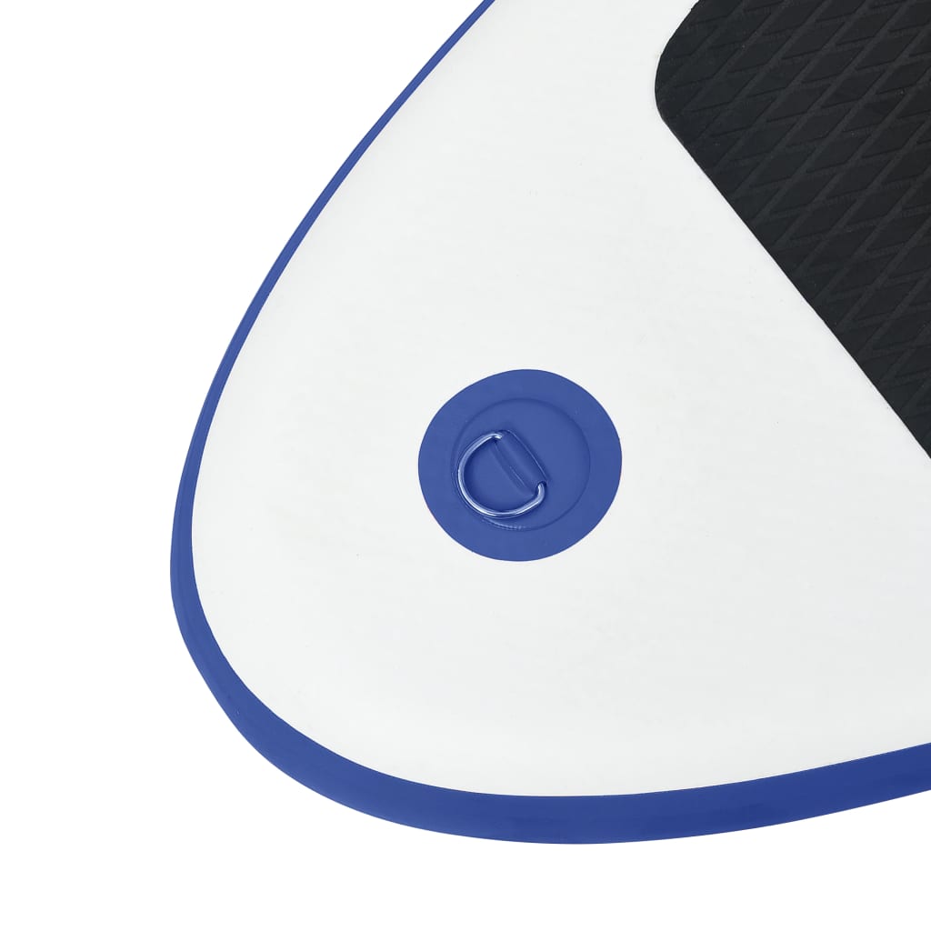 Stand-up paddleboard opblaasbaar met zeilset blauw en wit - AllerleiShop