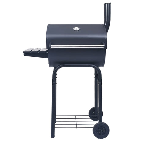 Houtskoolbarbecue roker met onderschap zwart - AllerleiShop