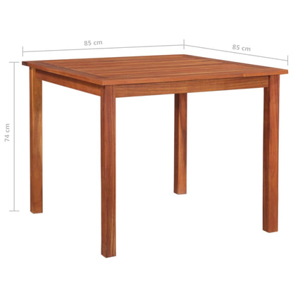 Tuintafel 85x85x74 cm massief acaciahout - AllerleiShop