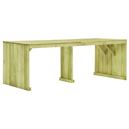 Tuintafel 220x101,5x80 cm geïmpregneerd grenenhout - AllerleiShop