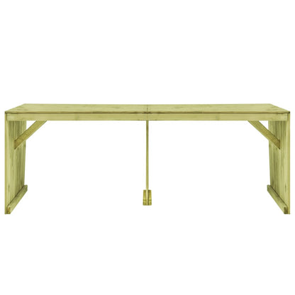 Tuintafel 220x101,5x80 cm geïmpregneerd grenenhout - AllerleiShop