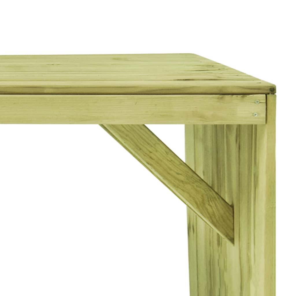 Tuintafel 220x101,5x80 cm geïmpregneerd grenenhout - AllerleiShop