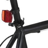 Fiets met vaste versnelling 700 c 59 cm zwart en groen - AllerleiShop