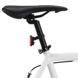 Fiets met vaste versnelling 700 c 55 cm wit en blauw - AllerleiShop