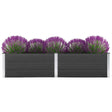 Plantenbak verhoogd 250x100x54 cm HKC grijs - AllerleiShop