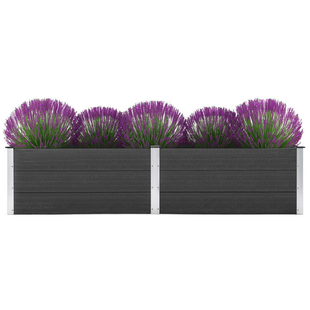 Plantenbak verhoogd 250x100x54 cm HKC grijs - AllerleiShop