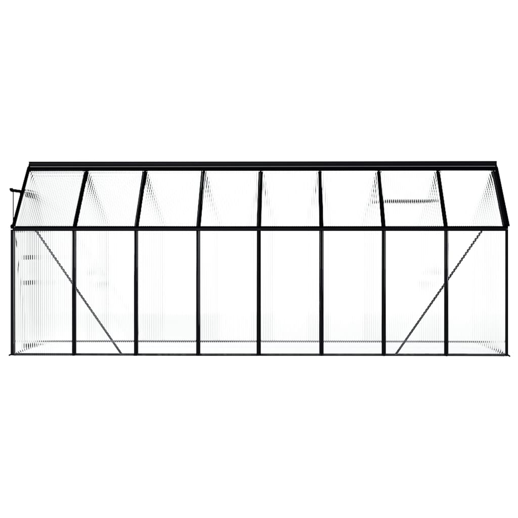 Tuinkas 9,31 m² aluminium antracietkleurig - AllerleiShop