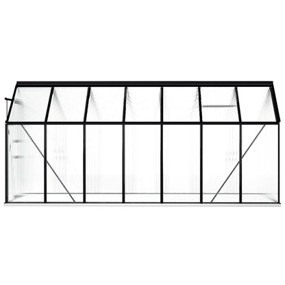 Tuinkas met basisframe 8,17 m³ aluminium antracietkleurig - AllerleiShop