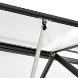 Tuinkas met basisframe 9,31 m³ aluminium antracietkleurig - AllerleiShop