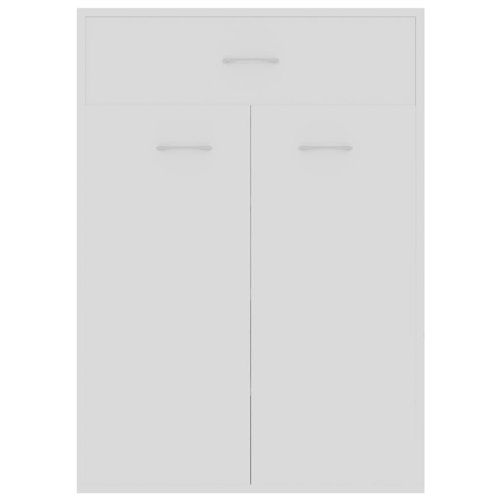 Schoenenkast 60x35x84 cm bewerkt hout wit - AllerleiShop