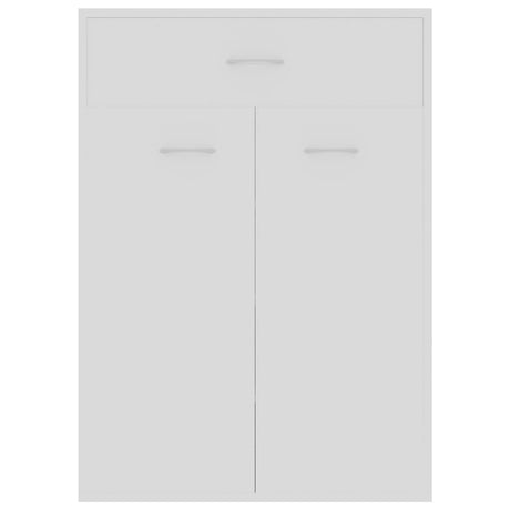 Schoenenkast 60x35x84 cm bewerkt hout wit - AllerleiShop