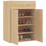 Schoenenkast 60x35x84 cm bewerkt hout sonoma eikenkleurig - AllerleiShop