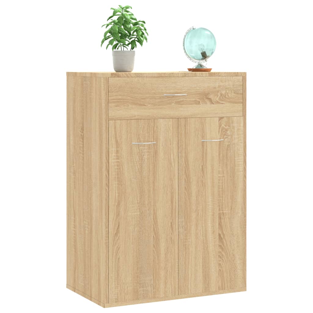 Schoenenkast 60x35x84 cm bewerkt hout sonoma eikenkleurig - AllerleiShop