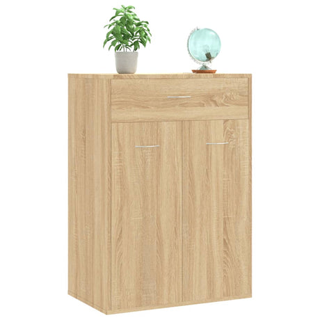 Schoenenkast 60x35x84 cm bewerkt hout sonoma eikenkleurig - AllerleiShop