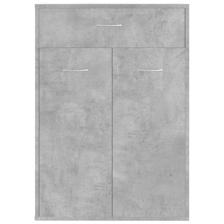 Schoenenkast 60x35x84 cm bewerkt hout betongrijs - AllerleiShop