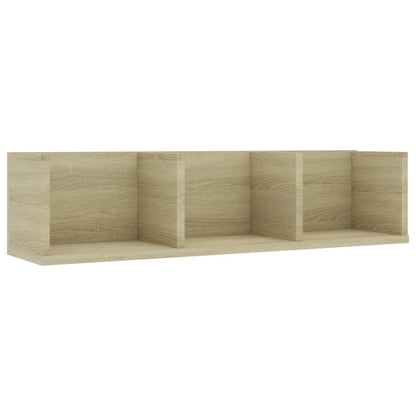 Cd-wandschap 75x18x18 cm bewerkt hout sonoma eikenkleurig - AllerleiShop