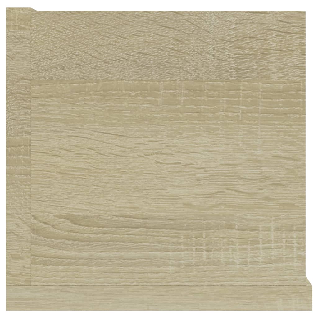 Cd-wandschap 100x18x18 cm bewerkt hout sonoma eikenkleurig - AllerleiShop