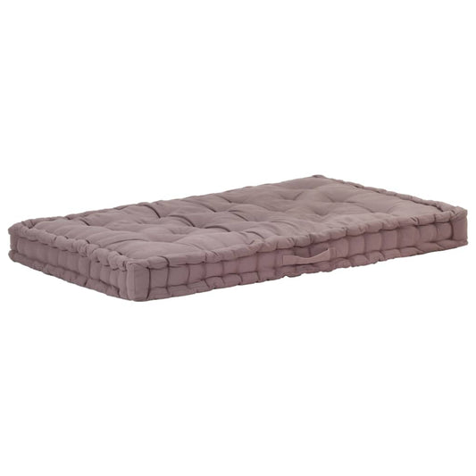 Palletvloerkussen 120x80x10 cm katoen taupe - AllerleiShop