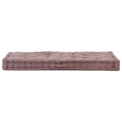 Palletvloerkussen 120x80x10 cm katoen taupe - AllerleiShop