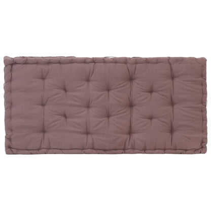 Palletvloerkussen 120x80x10 cm katoen taupe - AllerleiShop