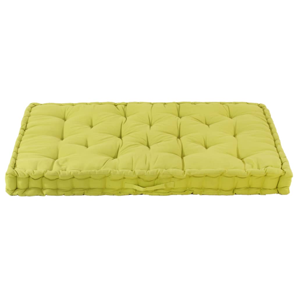 Palletvloerkussen 120x80x10 cm katoen groen - AllerleiShop