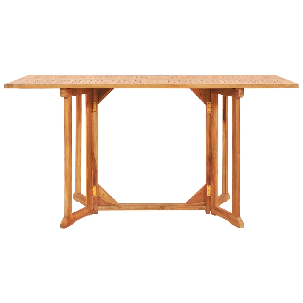 Tuintafel inklapbaar 150x90x75 cm massief teakhout - AllerleiShop