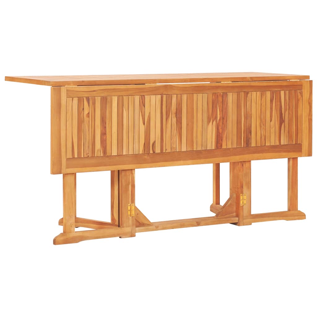 Tuintafel inklapbaar 150x90x75 cm massief teakhout - AllerleiShop