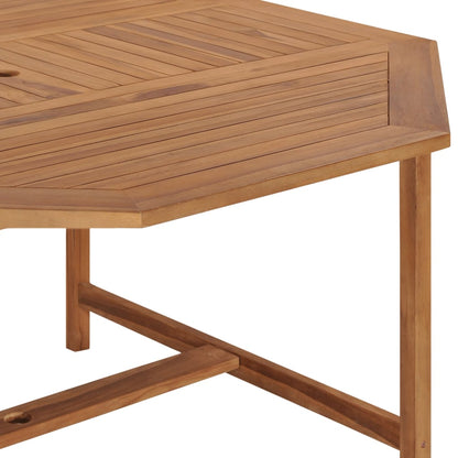 Tuintafel 150x150x75 cm massief teakhout - AllerleiShop