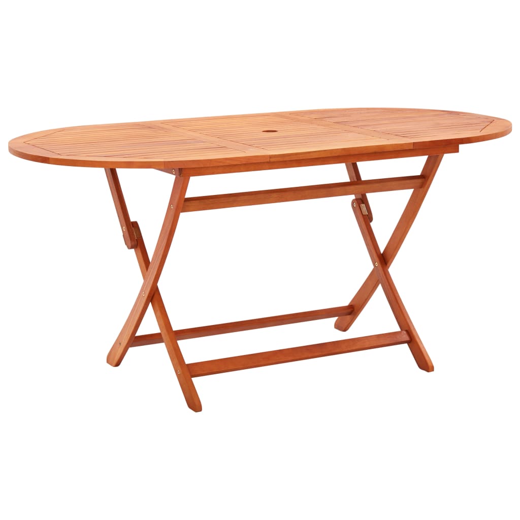 Tuintafel inklapbaar 160x85x74 cm massief eucalyptushout - AllerleiShop