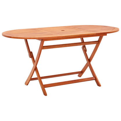 Tuintafel inklapbaar 160x85x74 cm massief eucalyptushout - AllerleiShop