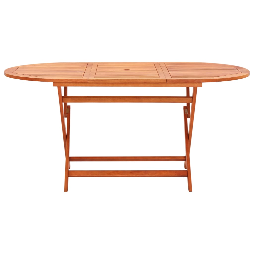 Tuintafel inklapbaar 160x85x74 cm massief eucalyptushout - AllerleiShop