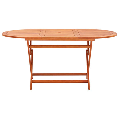 Tuintafel inklapbaar 160x85x74 cm massief eucalyptushout - AllerleiShop