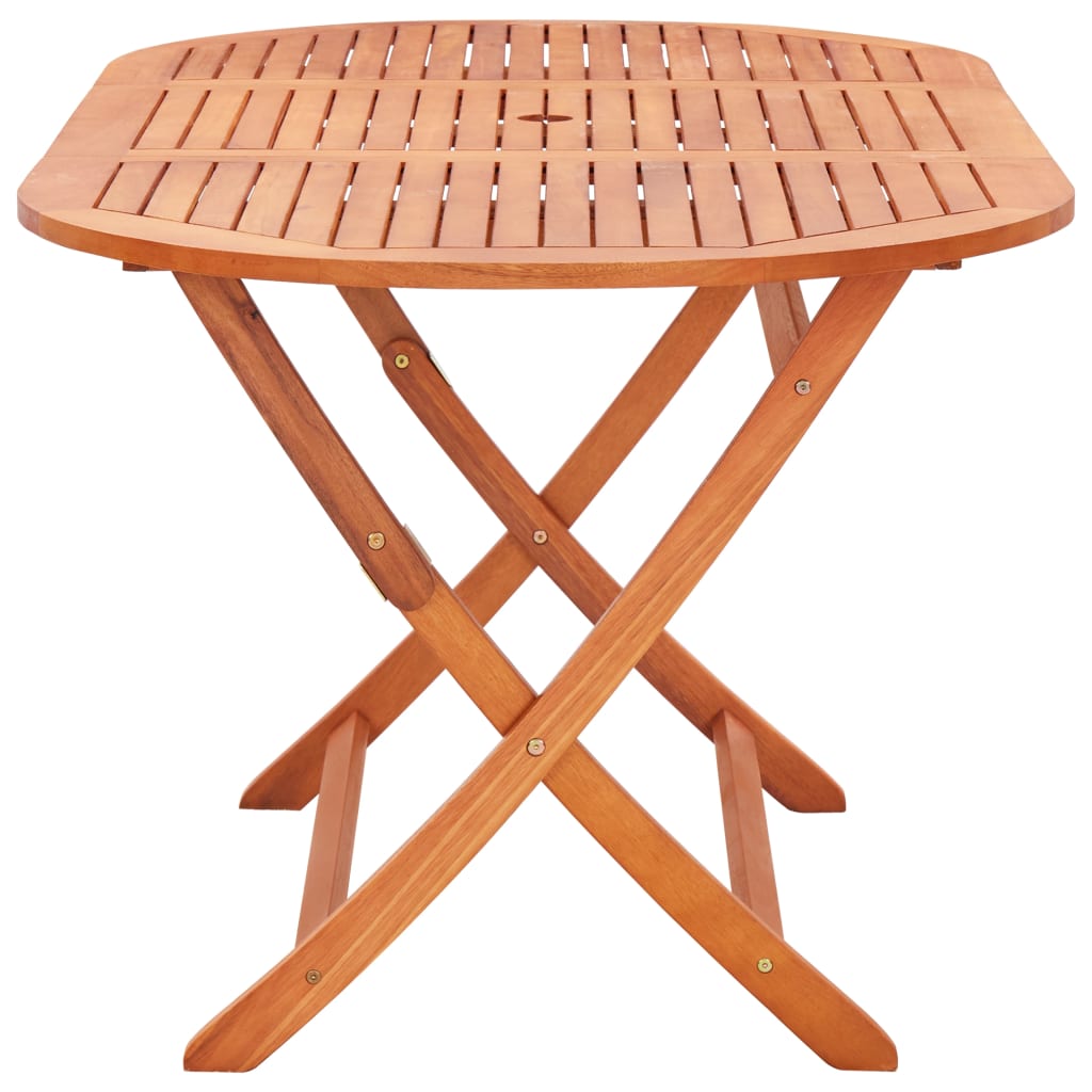 Tuintafel inklapbaar 160x85x74 cm massief eucalyptushout - AllerleiShop