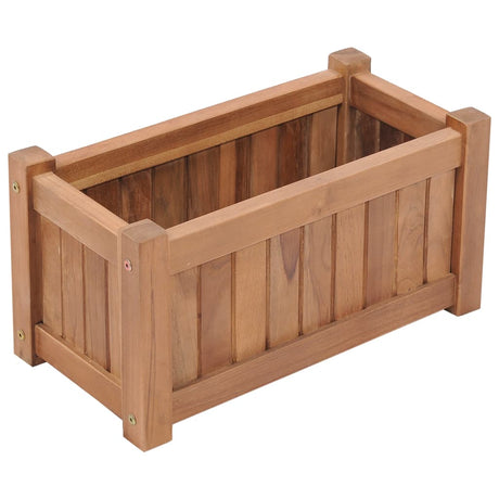 Plantenbak verhoogd 50x25x25 cm massief teakhout - AllerleiShop