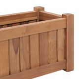 Plantenbak verhoogd 50x25x25 cm massief teakhout - AllerleiShop