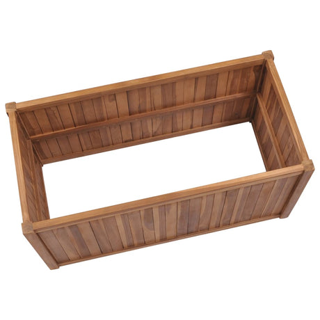 Plantenbak verhoogd 100x50x70 cm massief teakhout - AllerleiShop