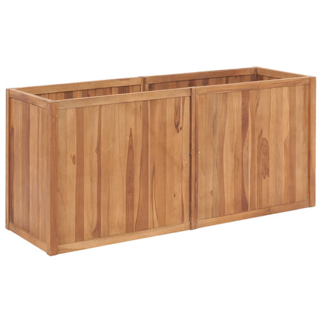 Plantenbak verhoogd 150x50x70 cm massief teakhout - AllerleiShop