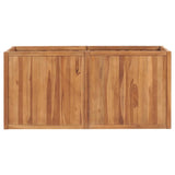 Plantenbak verhoogd 150x50x70 cm massief teakhout - AllerleiShop