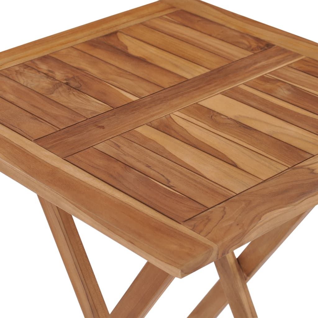 Tuintafel inklapbaar 60x60x75 cm massief teakhout - AllerleiShop