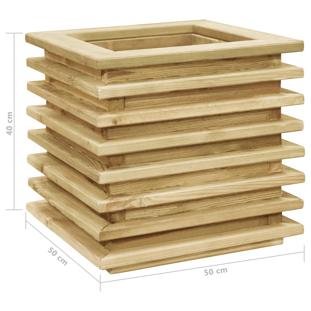 Plantenbak verhoogd 50x50x40 cm geïmpregneerd grenenhout