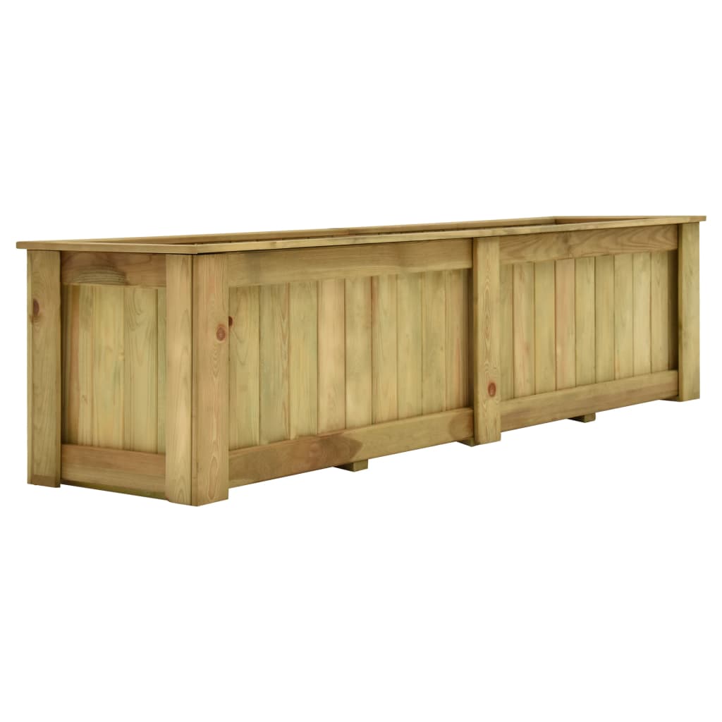 Plantenbak verhoogd 196x50x50 cm geïmpregneerd grenenhout - AllerleiShop