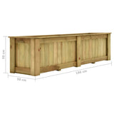 Plantenbak verhoogd 196x50x50 cm geïmpregneerd grenenhout - AllerleiShop