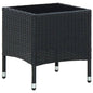 Tuintafel 40x40x45 cm poly rattan zwart - AllerleiShop