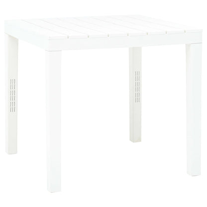 Tuintafel 78x78x72 cm kunststof wit - AllerleiShop