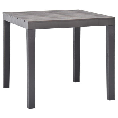 Tuintafel 78x78x72 cm kunststof mokka - AllerleiShop